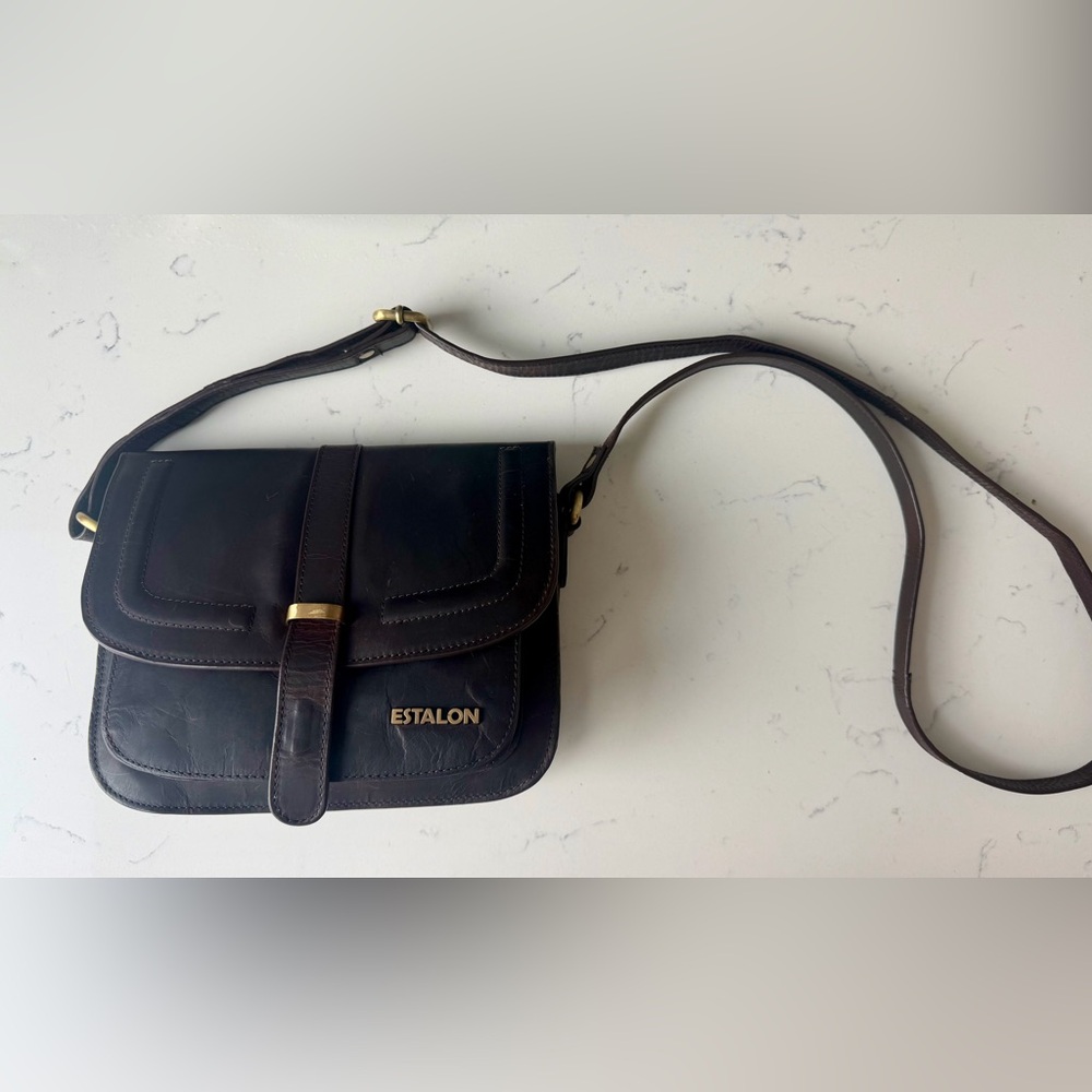 Estalon Leather Crossbody Bag